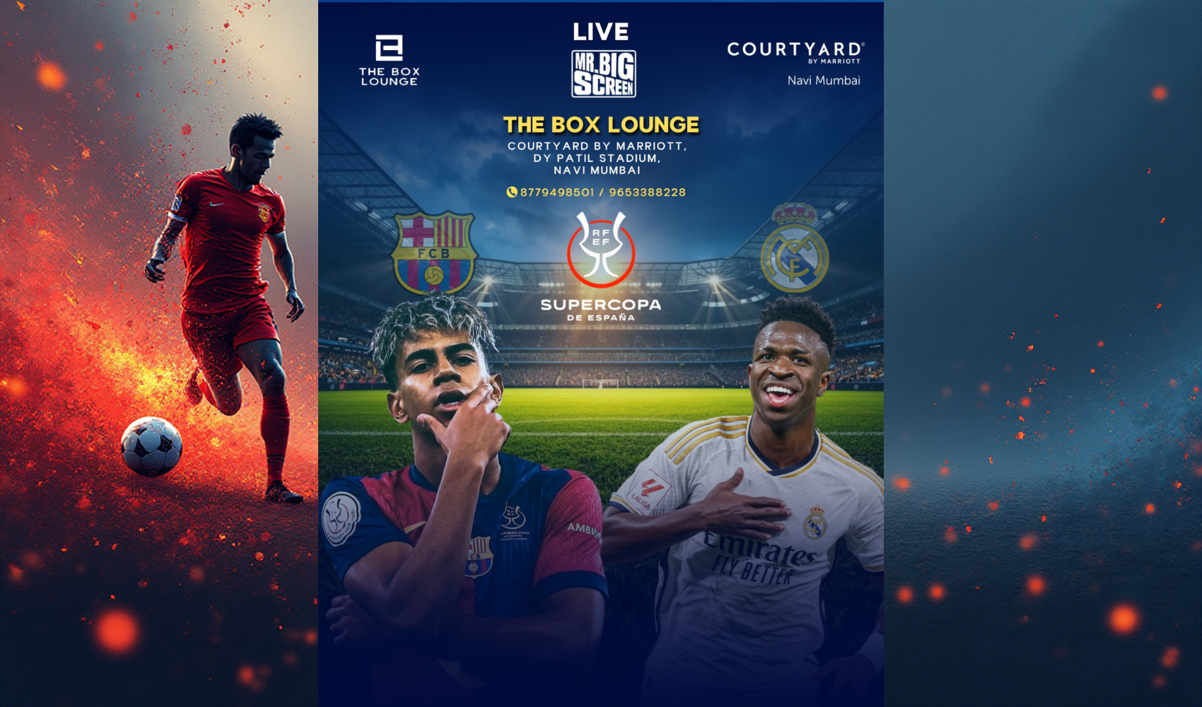 El Clasico Real-Madrid vs FC Barcelona Live-Screening- Navi Mumbai